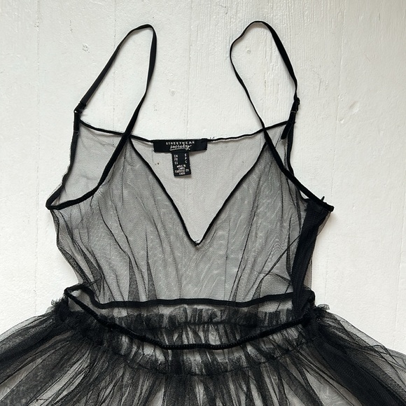 Black Mesh Dress - Picture 2 of 12